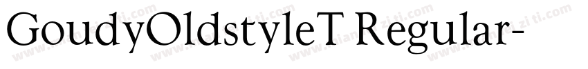 GoudyOldstyleT Regular字体转换